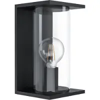 Eglo Außenwandlampe Cascinetta, Breite 17 cm, schwarz, Metall