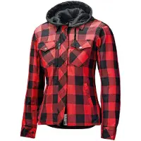 Held Lumberjack II 62010 Damen Motorrad-Hemd Baumwoll-Mischgewebe schwarz, XL