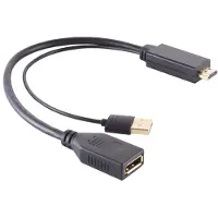 Gembird Adapter HDMI zu DisplayPort Schwarz 4K Ultra HD