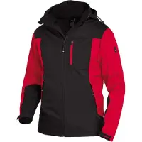 FHB Herren Softshelljacke Jannik 79105 Gr. XL rot/schwarz