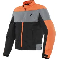 Dainese Elettrica Air Tex Motorrad-Textiljacke, schwarz/orange, 44