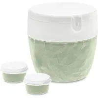 Koziol Lunchboxen BENTOBOX L für Salate und Dressings, 3-teilig,