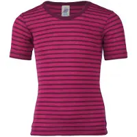 Engel - Kinder Unterhemd S/S - Merinounterwäsche Gr 152 lila/rosa