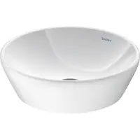 Duravit Aufsatzwaschtisch D-Neo d 40cm, o. HL, ÜL, Hahnlochbank, weiß
