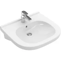 Villeroy & Boch V&B Waschtisch VICARE 56x55cm, m HL, o. Überlauf, weiß C-plus