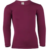 Engel - Kinder Unterhemd L/S - Merinounterwäsche Gr 152 lila