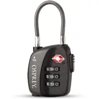 Osprey Tsa 3 Kabelbinder-schloss Schwarz Schwarz One Size