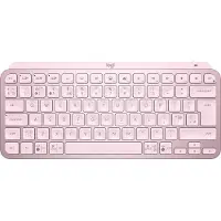 Logitech MX Keys Mini, Mini, Kabellos, RF Wireless + Bluetooth, Scherenschalter, QWERTY, Rose