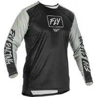 FLY Racing Lite Motocross Jersey Farbe: Schwarz/Grau, Grösse: XL