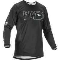 FLY Racing Kinetic Fuel Schwarz Weiß Jersey Größe S