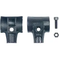 Wiha Hammerschalen Set mit Schraube und Sicherungsmutter für Safety Schonhammer 40 mm