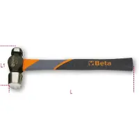 Beta Hammer 1377T/680 Kugelförmig 680g Kunststoffgriff