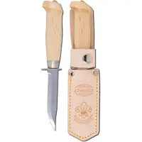 Marttiini Scout's Knife, 508010, Stainless, Curly Birch, Outdoormesser