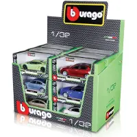 Bburago VW Bulli Van Samba Maßstab:1:32 Metall-Kunststoff Modellauto Weiß-Rot