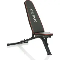 Gymstick Verstellbare Fitnessbank Schwarz Schwarz One Size