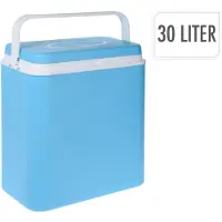 Koopman Kühlbox 30 l blau mit isolierendem Deckel, robusten Wänden, 39x29x39 cm