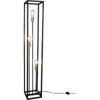 RL Stehleuchte VITO Metall Gitterlampe Schwarz, Höhe 153cm 25x25cm -R40193032