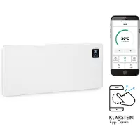 Klarstein Elektroheizung, Konvektor-Heizung Freistehend oder Wandmontage, Elektroheizung Energiesparend, App-Control, Leise Heizung Elektrisch, Standgerät Heizkörper Elektrisch mit Thermostat, 2500 W