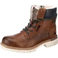 Mustang Kinderschuhe Jungen Schnürstiefel Braun Freizeit
