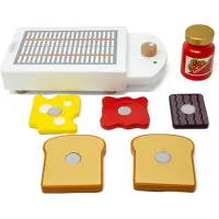 Mamamemo – Holz-Spieltoaster mit Brot und Belag
