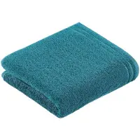 Vossen Badetuch "Calypso Feeling", lagoon, B:50cm L:100cm, Walkfrottee, Obermaterial: 100% Baumwolle, Handtücher, Badetuch, mit schmaler Bordüre, aus 100% hochwerter Baumwolle, Vegan, einfarbig