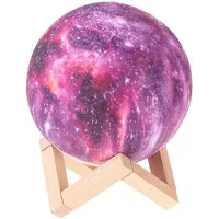 Gadget Master 3D Lampe STARS, 16 Farben, 5 Beleuchtungsmodi, Touch- und Fernbedienung