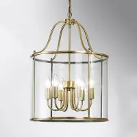 Orion Runde Laternenform - Hängeleuchte Rieka 43 cm