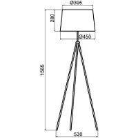Aluminor Tropic Stehleuchte weiß, Kabel rot