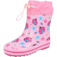 Beck Mädchen Glückskäfer Gummistiefel, Pink, 18 EU