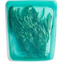 Stasher Bag Premium Silikonbeutel wiederverwendbar für Lebensmittel, Half Gallon, Aqua, Dauerhaft, Backofen, spülmaschinen & Gefrierfest, Umweltfreund