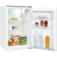 Exquisit Einbau Vollraumkühlschrank | EKS131-V-040F | 129 l Nutzinhalt | Schlepptürmontage | LED | Energieklasse F | 39 dB | Weiß