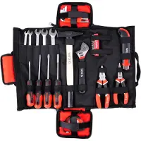 YATO Werkzeugtasche 44tlg Werkzeugsatz Etui Heimwerker Schrank-aufbau Haushalt Zangen