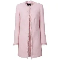 Bonprix Longblazer , Damen, Gr. 42, rosa (hellrosa), Obermaterial: 100% Polyester. Futter: 100% Polyester, regular fit, Blazer Longblazer, eleganter Bouclé-Look, Regular Fit, mit langem Arm