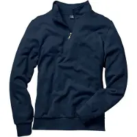Bonprix "Sweatshirt mit Troyerkragen", mit Stehkragen mit kurzem Reißverschluss, Regular Fit, unifarben