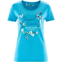 Bonprix "Baumwoll Shirt, Kurzarm" leicht taillierte Passform, Kurzarm-Design, Rundhalsausschnitt