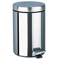 Delabie Delbie Abfallbehälter rund m. Pedalbet. 3l Edst. hgl.pol.