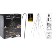 Home & Styling Sechs miteinander verbundene Lichtschleifen mit 192 LED-Leuchten