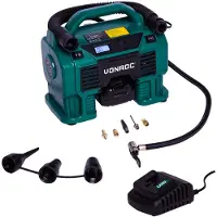 Vonroc Kompressor 20V – 12V | Inkl. 2.0Ah Akku und Ladegerät