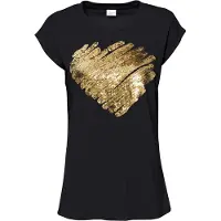 Bonprix T-Shirt "Shirt aus Viskose-Mix" lässig geschnittene Passform, Kurzarm-Design