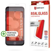 Displex Bildschirmschutzfolie Real Glass für das Apple iPhone SE (2022 / 2020) / 8 / 7 / 6(s)