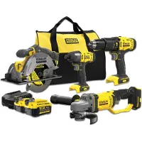 Stanley Kit Sfmcd711+Sfmcf800+Sfmcg400+Sfmcs500 V20 2*4.0A - S/Sfmck469M2