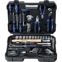 Projahn 1/4 + 1/2 proficraft Werkzeugkoffer 98-teilig 48 Zahn Knarren