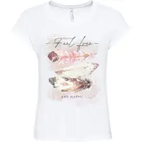 Bonprix T-Shirt mit Federdruck