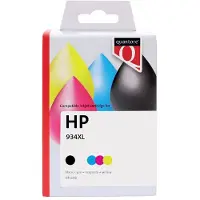 Quantore - Tintenpatronen-Alternative für X4E14AE 934XL 935XL Schwarz 3 Farben