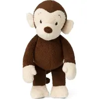WWF Cub Club - Mago das Äffchen (braun, 22cm) mit Quietscher Kuscheltier Stofftier für Kleinkinder