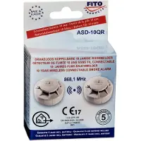 FITO - Rauchdetektor Optical 3V Battery Wireless | 1 Stück