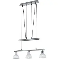 TRIO LED Hängelampe Levisto 3-Licht-Nickel