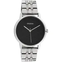 Oozoo - Damenuhr - C10556 - Silber Schwarz