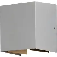 Konstsmide LED-Außenwandleuchte Cremona 13 cm grau