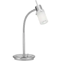 Leuchtendirekt Tischleuchte "MAX LED", grau (stahlgrau), 1, Ø 13cm H: 42cm, 1 Stk., Leuchten, wechselbare Leuchtmittel, Tischleuchte